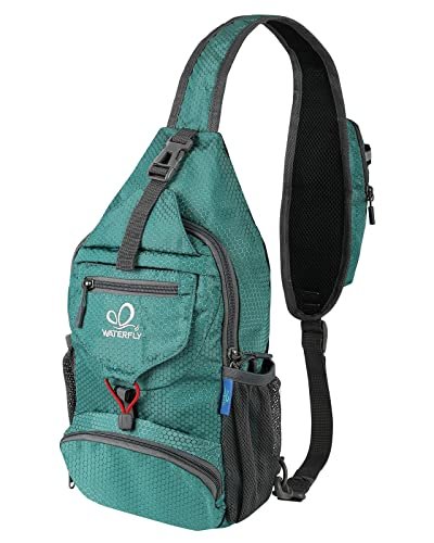 WATERFLY Packable Small Crossbody Sling Backpack, packable sling for camp and side trips