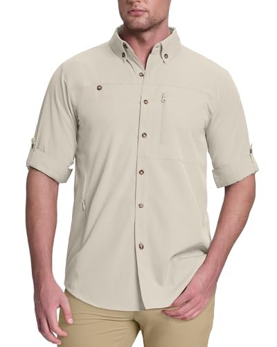 33000ft UPF 50 button-up long sleeve hiking shirt