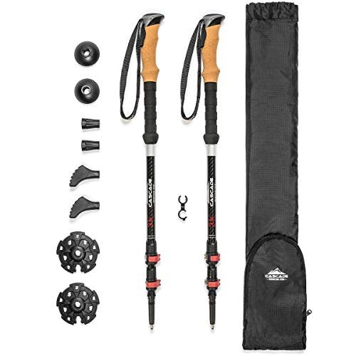 Cascade Mountain Tech Carbon Fiber trekking poles for backpacking
