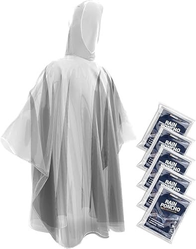 Hagon PRO Disposable Rain Ponchos, compact emergency hiking rain ponchos