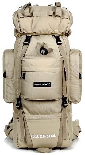 IX INOXTO 85L internal frame backpack, high capacity hiking pack