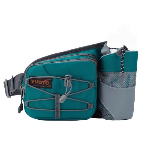 YUOTO Outdoor Fanny Pack, hiking waist pack with water bottle holder