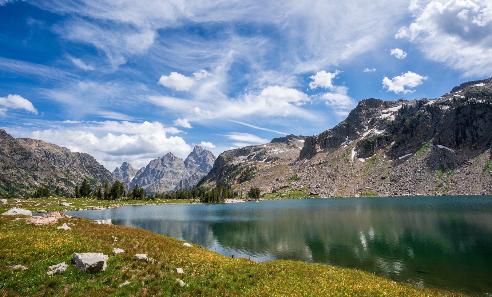 Lake Solitude below Paintbrush Divide, Teton Crest Trail, Grand Teton National Park