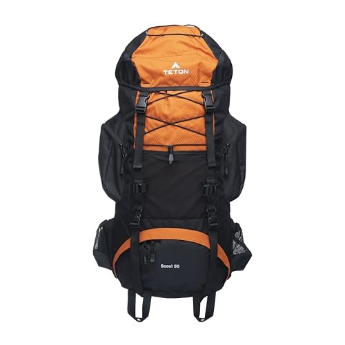 TETON 55L Scout Internal Frame Backpack, multi-day hiking pack
