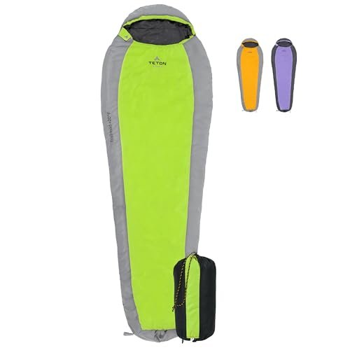TETON Sports Trailhead 20 Degree Sleeping Bag, mummy hiking sleeping bag