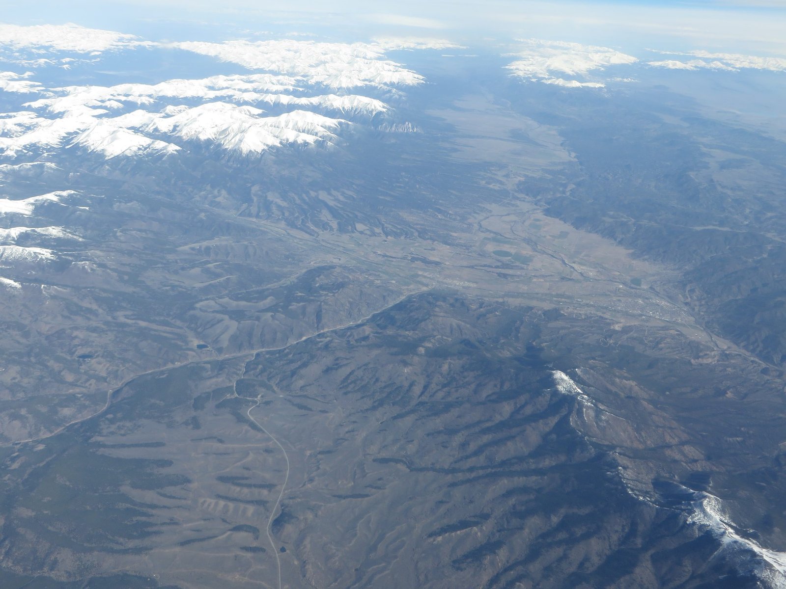 Arkansas River and Sawatch Range near the Collegiate West section, Colorado Trail