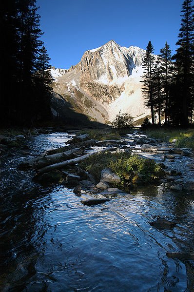 Snowmass Peak above Snowmass Lake, Maroon Bells-Snowmass Wilderness, Four Pass Loop