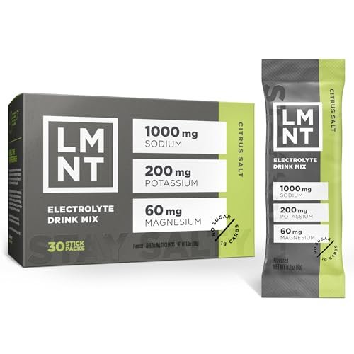 LMNT electrolyte drink mix, high-sodium formula for hot-weather hiking