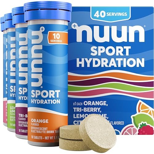 Nuun Sport Hydration Tablets, compact electrolyte tablets for backpacking