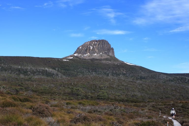 Overland Track boardwalk near Barn Bluff, Cradle Mountain Lake St Clair National Park Tasmania