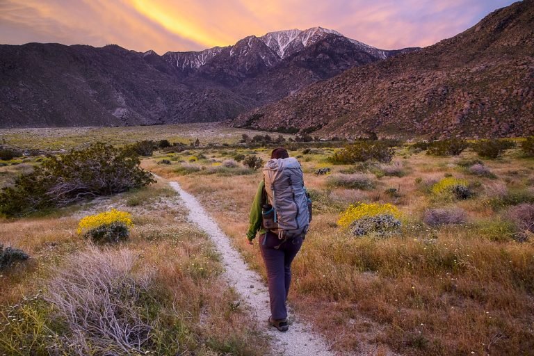 Pacific Crest Trail climbing from the desert floor into the San Jacinto Mountains