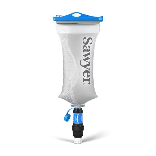 Sawyer Squeeze water filter, lightweight backpacking water treatment