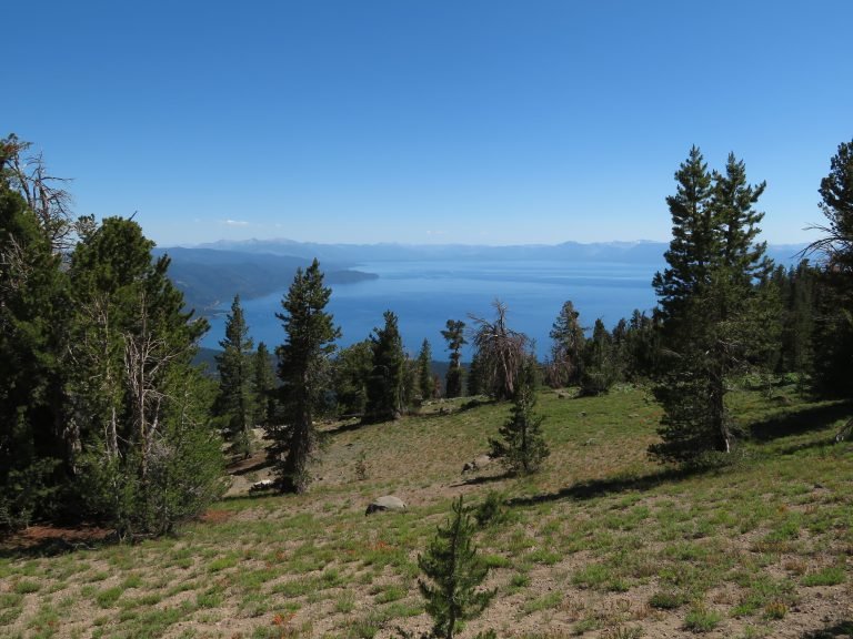 Tahoe Rim Trail: The 174-Mile Loop Around Lake Tahoe Lake Tahoe seen from the Tahoe Rim Trail near Relay Peak, Nevada