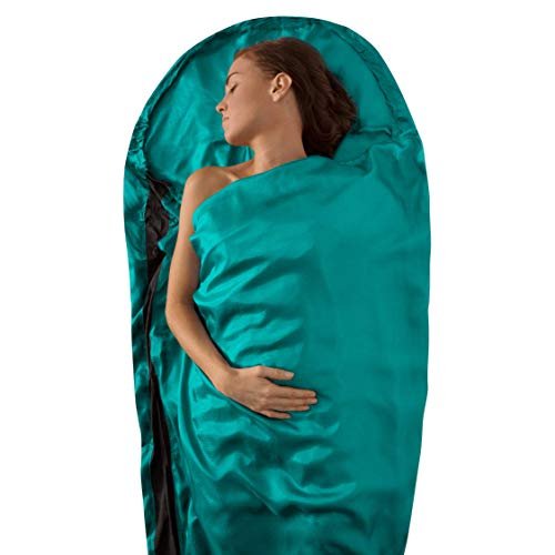 Sea to Summit Premium Silk Liner Mummy w/Hood, hut and multi-day sleeping bag liner