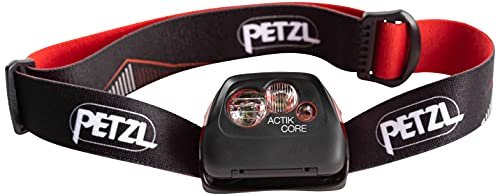 Petzl Actik Core headlamp with rechargeable and AAA battery flexibility