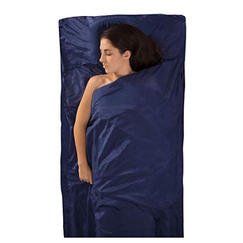 Sea to Summit Silk Cotton Traveller liner with pillow slip, hut and hostel sleeping liner
