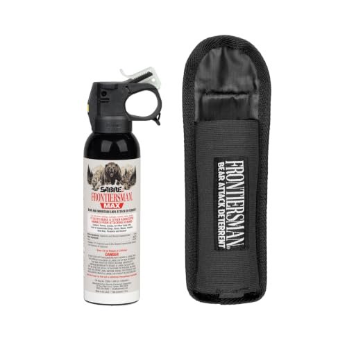 SABRE Frontiersman MAX bear spray, mandatory kit for the Skyline Trail Jasper