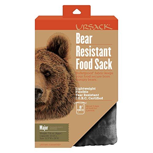 Ursack Major, soft-sided bear-resistant food sack for backpacking